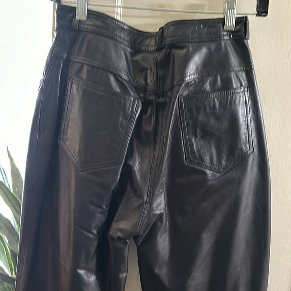 Soft Black Leather Pants - Picture 5 of 6